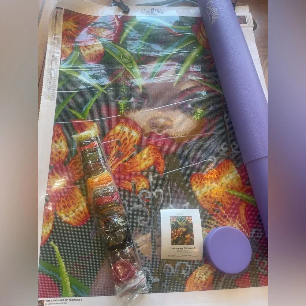 The Language of Flowers 5 by Jasmine Beckett Griffith diamond painting kit!
